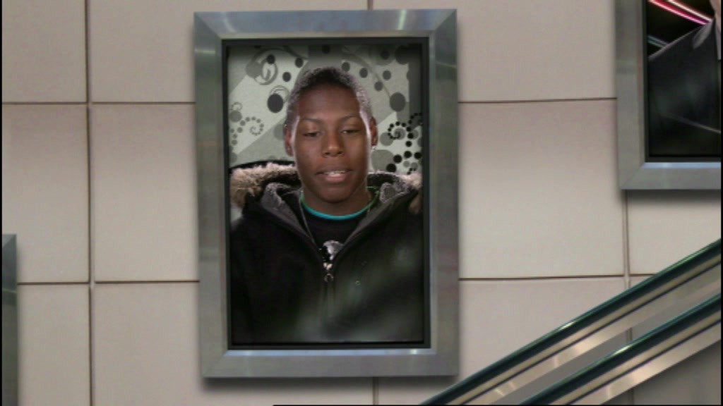 EMA, My Way, a framed portrait advert of a young man in a cap, glowing beside an animated pound coin graphic
