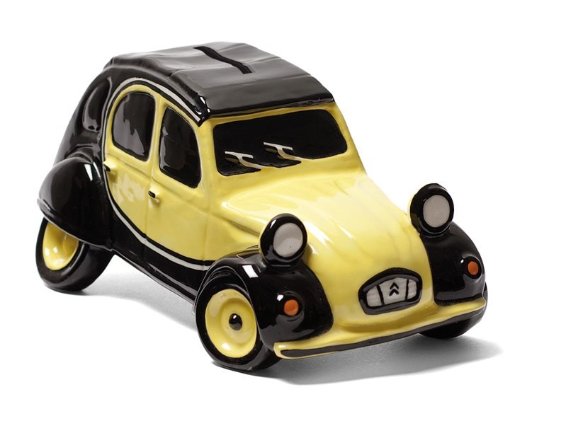 A yellow Citroën 2CV model, real archive content from the original Steria project page